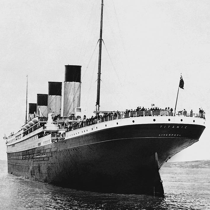 East Urban Home Titanic - Stern View Photographic Print on Canvas | Wayfair.co.uk